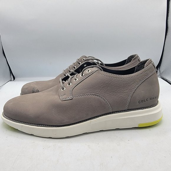 Cole Haan Grand 360 Mens Size 9.5 Original Grey Leather Casual Shoes C33830 - Picture 5 of 14